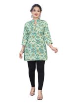 Yellow Chinon V Neck Kurta Set - Image 3