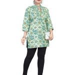 Yellow Chinon V Neck Kurta Set