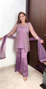 LAVENDER FESTIVAL SPECIAL LUNCHING NEW DESIGNER FANCY 4 PCS SET