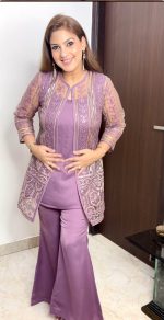 LAVENDER FESTIVAL SPECIAL LUNCHING NEW DESIGNER FANCY 4 PCS SET - Image 5