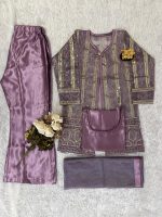 LAVENDER FESTIVAL SPECIAL LUNCHING NEW DESIGNER FANCY 4 PCS SET - Image 4